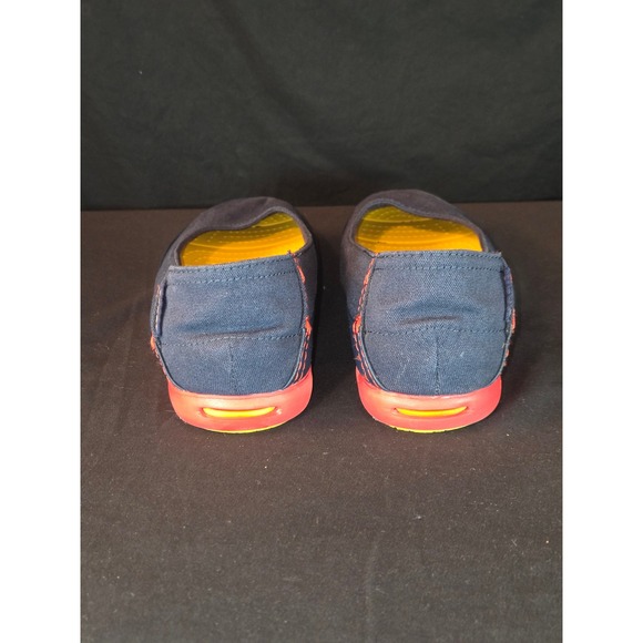 Crocs Ballet Flats Women's Size 9 Comfortable Navy Blue & Red Shoes - Picture 7 of 10